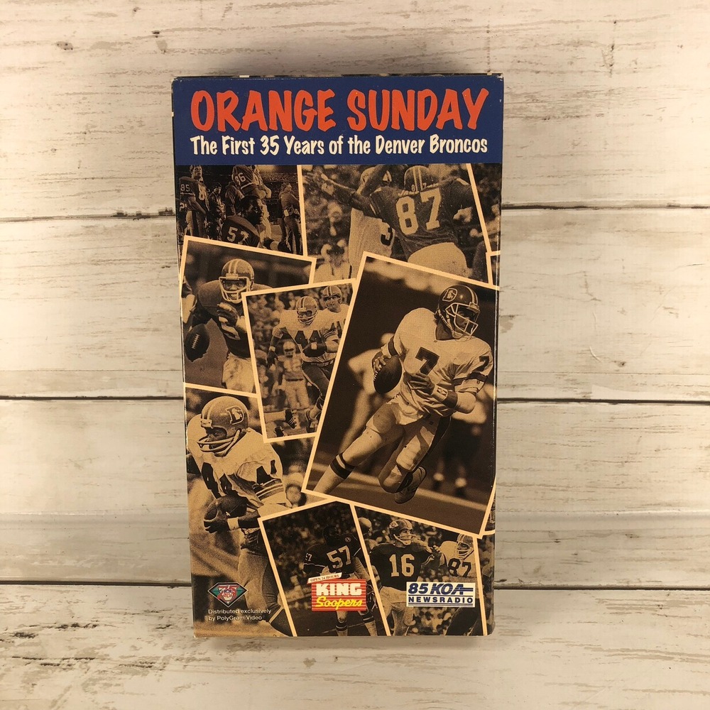 Orange Sunday The First 35 Years of the Denver Broncos VHS 1994 NFL Films Elway
